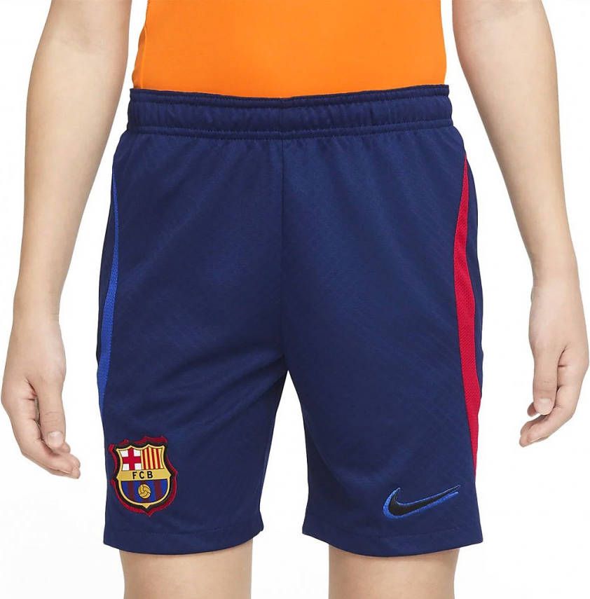 Nike Kids FC Barcelona Strike Nike Dri FIT voetbalshorts voor kids Blauw