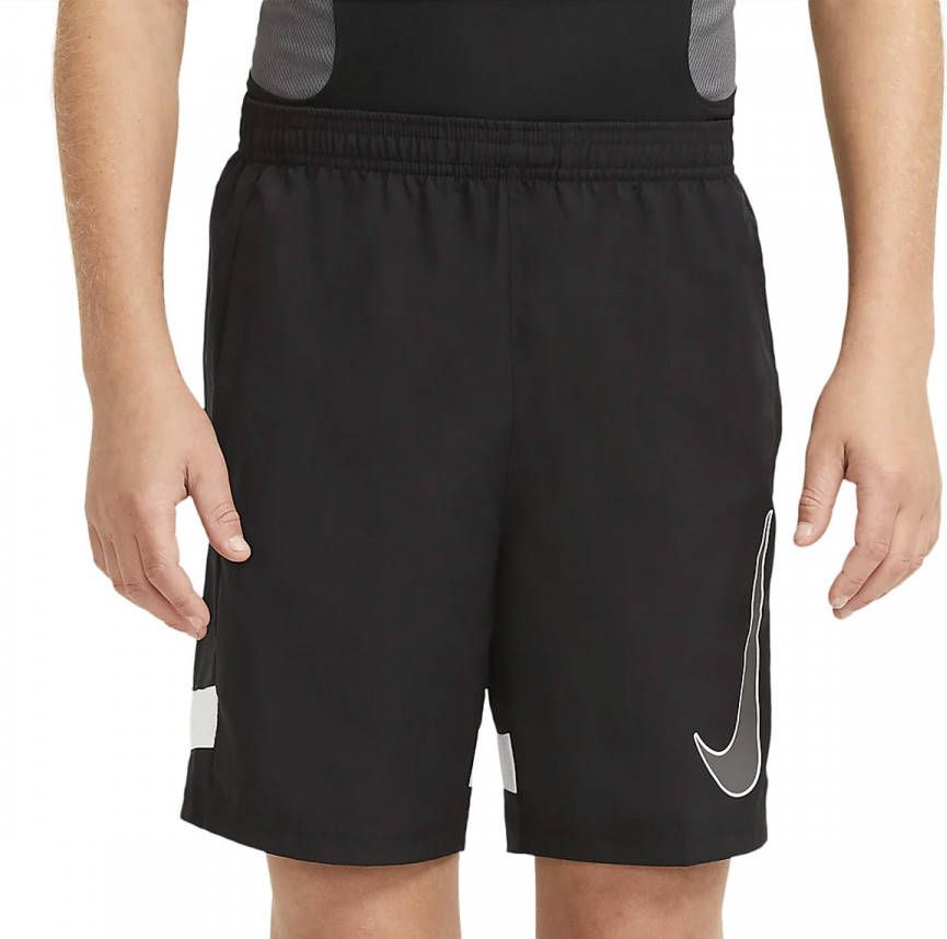 Nike Kids Nike Dri FIT Academy Voetbalshorts met graphic voor kids Zwart