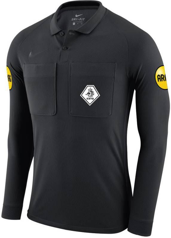 Nike KNVB Scheidsrechtersshirt Lange Mouwen 2020 2022 Zwart