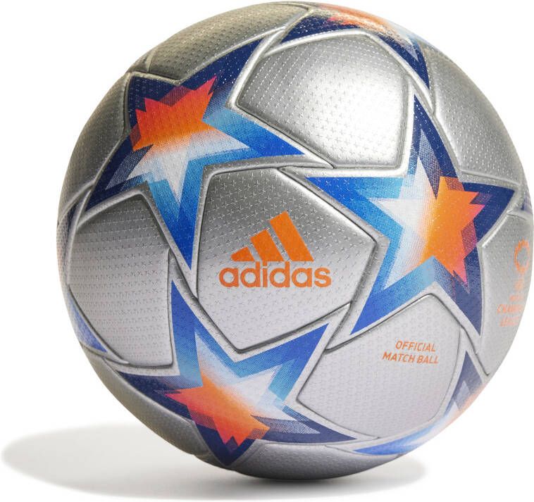 adidas UEFA Women&apos, s Champions League Pro Void Voetbal Zilver Blauw Oranje