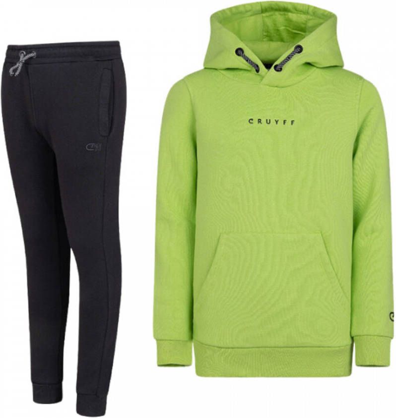 Cruyff Joaquim Trainingspak Kids Groen Zwart