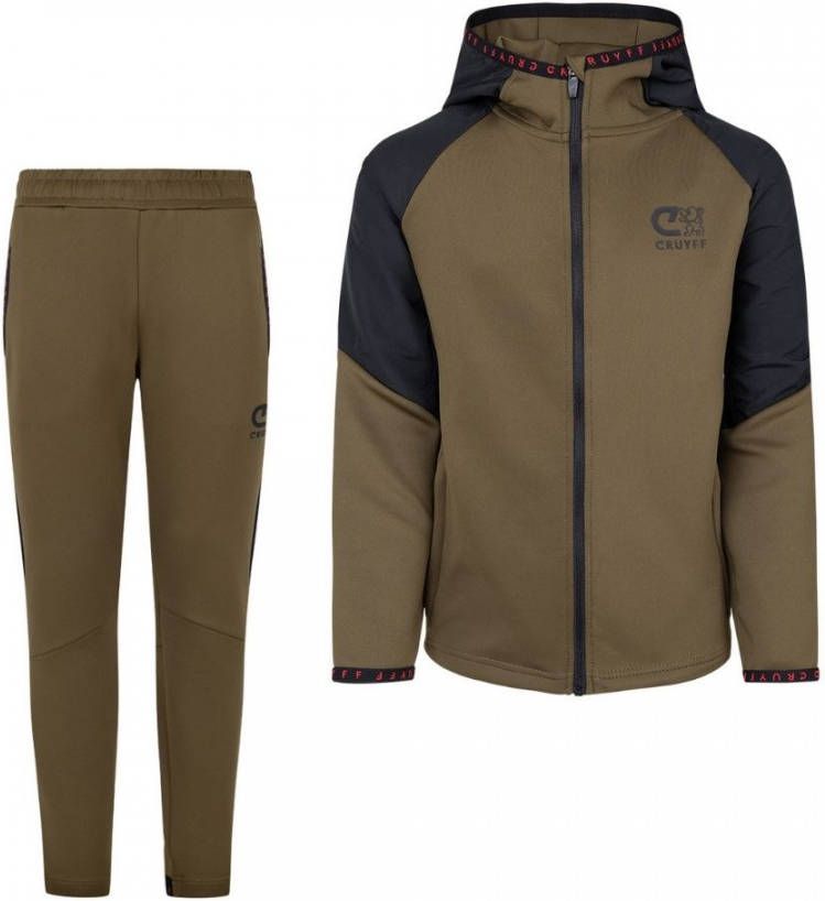 Cruyff Pointer Trainingspak Kids Groen Zwart