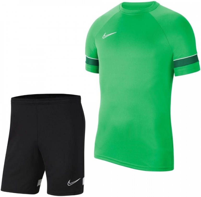Nike Kids Nike Dri Fit Academy 21 Trainingsset Kids Groen Zwart