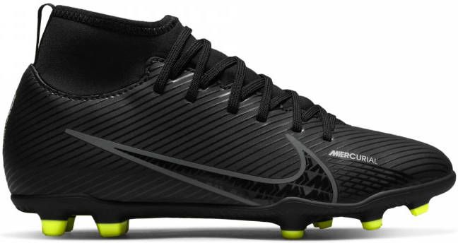 Nike Kids Nike Mercurial Superfly 9 Club Gras/Kunstgras Voetbalschoenen(MG)Kids Zwart Grijs Wit Neon Geel