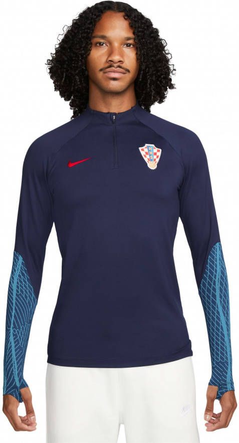 Nike Kroatië Strike Trainingstrui 2022 2024 Donkerblauw Rood