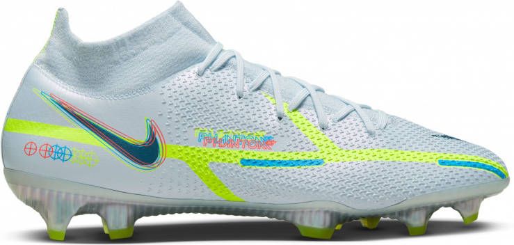 Nike Phantom GT2 Elite Dynamic Fit Gras Voetbalschoenen(FG)Grijs Donkerblauw
