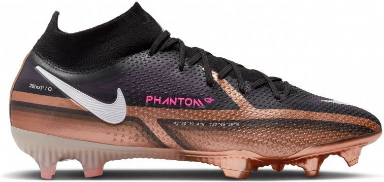 Nike Phantom GT2 Elite Dynamic Fit Gras Voetbalschoenen(FG)Zwart Brons Wit