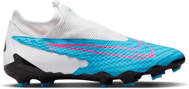 Nike Phantom GX Academy Dynamic Fit Gras/Kunstgras Voetbalschoenen(MG)Wit Felblauw Felroze