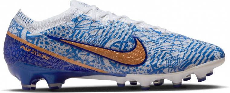 Nike Zoom Mercurial Vapor 15 Elite CR7 Kunstgras Voetbalschoenen(AG)Wit Blauw Brons