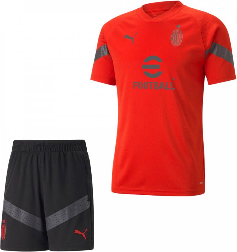 PUMA AC Milan Trainingsset 2022 2023 Kids Rood Zwart