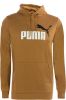 Puma essentials+ 2 col big logo trui beige/oranje heren online kopen