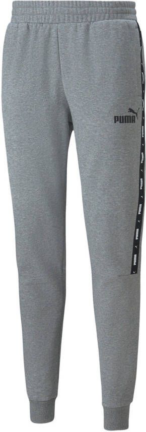 PUMA Essentials+ Tape Fleece Trainingsbroek Grijs Zwart Wit