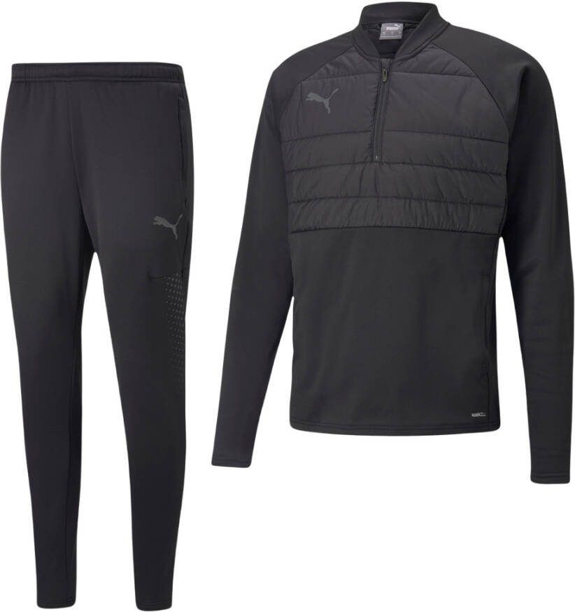 PUMA Individual Liga Hybrid Trainingspak Kids Zwart Donkergrijs