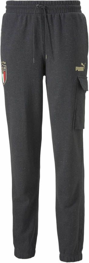 PUMA Italie FtblCulture Cargo Trainingsbroek Donkergrijs Goud