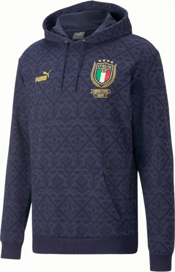 PUMA Italie Graphic Winner Hoodie Donkerblauw