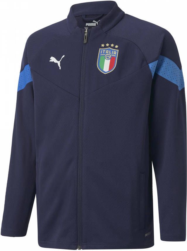PUMA Italie Trainingsjack 2022 2024 Kids Donkerblauw Blauw