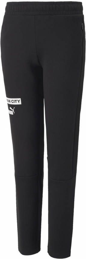 PUMA Manchester City Casual Trainingsbroek 2022 2023 Kids Zwart Wit