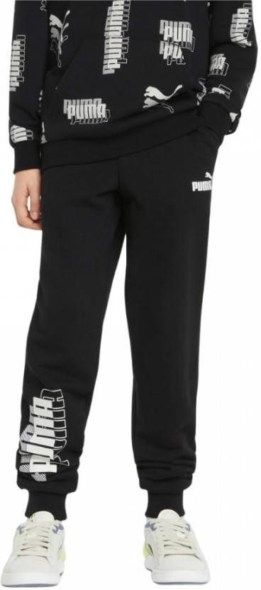 PUMA Power Logo Joggingbroek Kids Zwart