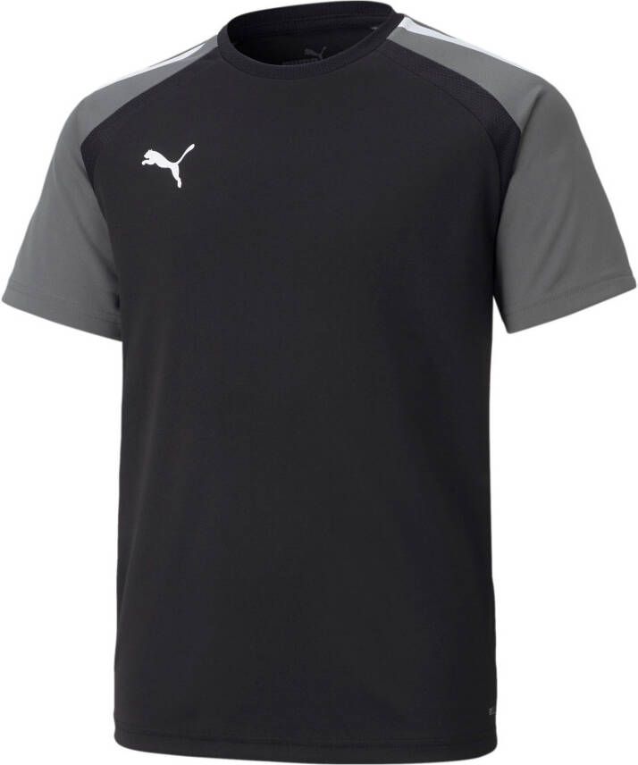 PUMA teamPACER Voetbalshirt Kids Zwart Grijs Wit