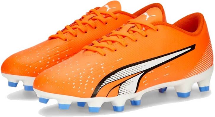 PUMA Ultra Play Gras/Kunstgras Voetbalschoenen(MG)Dames Oranje Wit Blauw