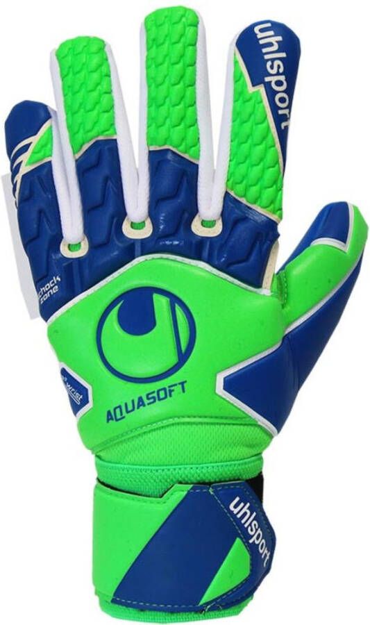 Uhlsport AQUASOFT HN Keepershandschoenen Groen Blauw