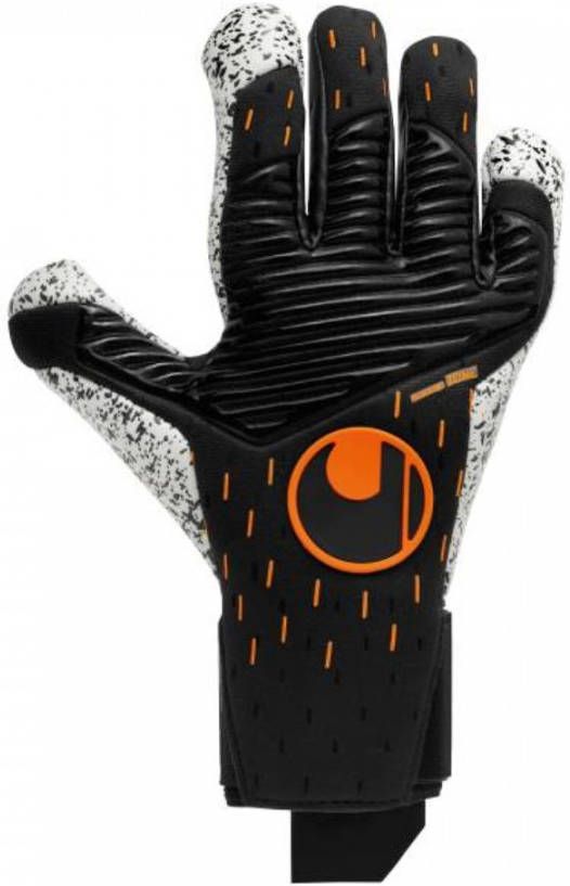 Uhlsport Keepershandschoenen Speed Contact Supergrip+ HN Zwart/Wit/Oranje