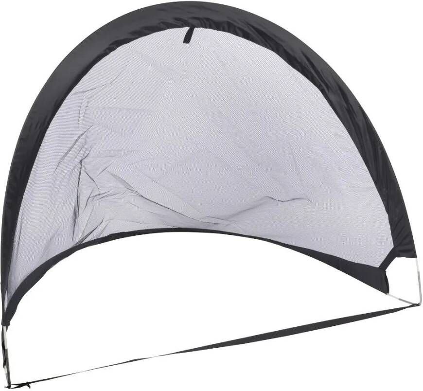 Dunlop Voetbaldoelen Pop up 2 Stuks Met Grondpinnen, Bal En Pomp