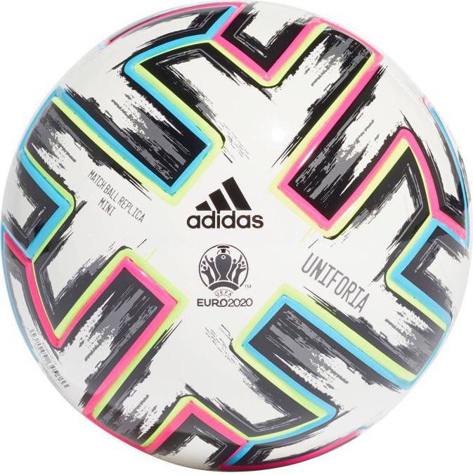 adidas Voetbal Uniforia Mini EURO 2020 Wit/Zwart/Groen/Turquoise