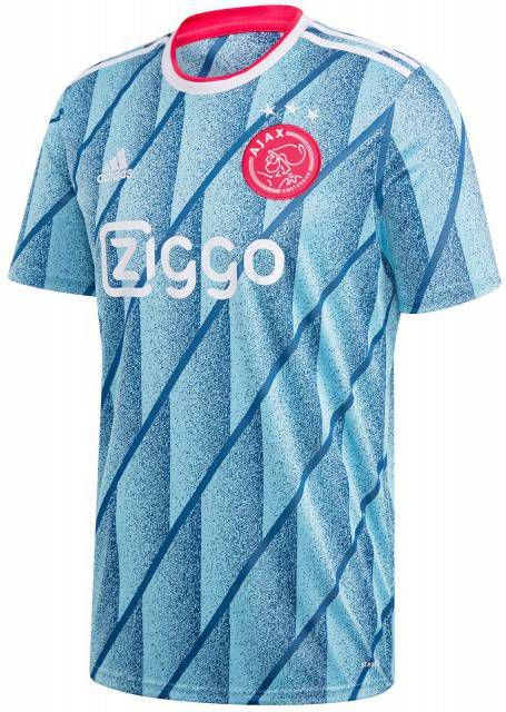 adidas Performance Senior Ajax uit T-shirt lichtblauw/wit