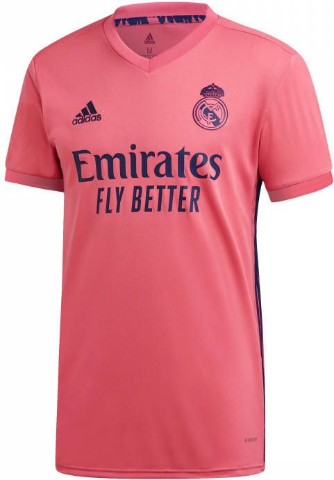 adidas Performance Senior Real Madrid uit shirt roze