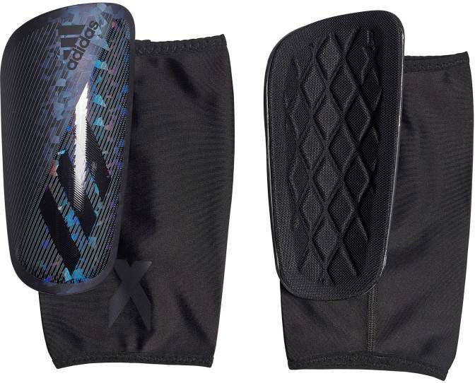 adidas X PRO Scheenbeschermers Metallic Zwart Blauw