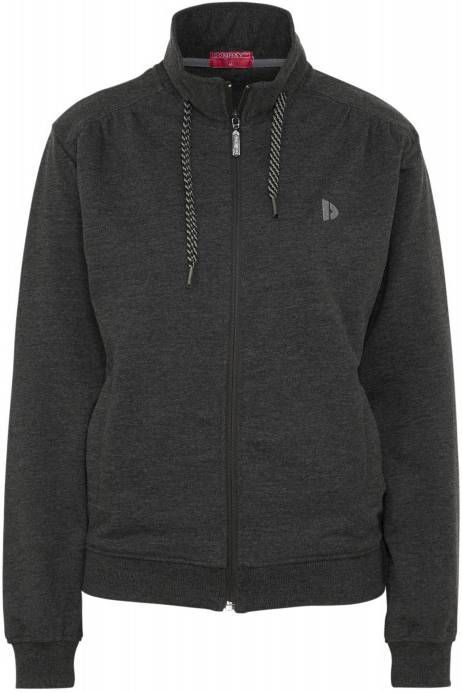 Donnay sportvest donkergrijs gemeleerd