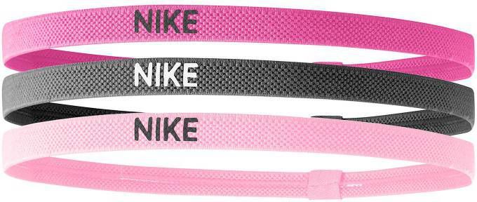 Nike haarbandjes (set van 3) fuchsia/grijs/roze