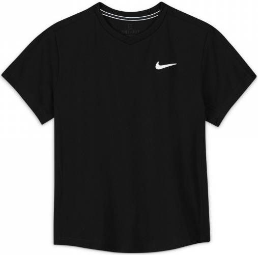 Nike Court Dri FIT Victory Tennistop met korte mouwen voor jongens Zwart online kopen