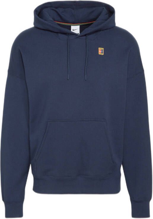 Nike Court Tennishoodie van fleece voor heren Blauw