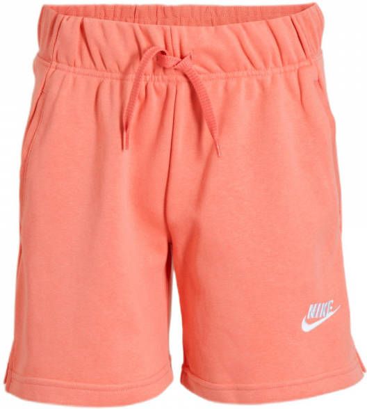 Nike Sportswear Club Meisjesshorts van sweatstof Pink Salt/White online kopen