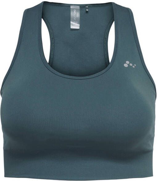 ONLY PLAY CURVY Plus Size level 3 sportbh ONPDAISY petrol