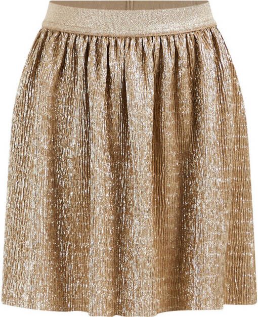 WE Fashion rok met glitters goud