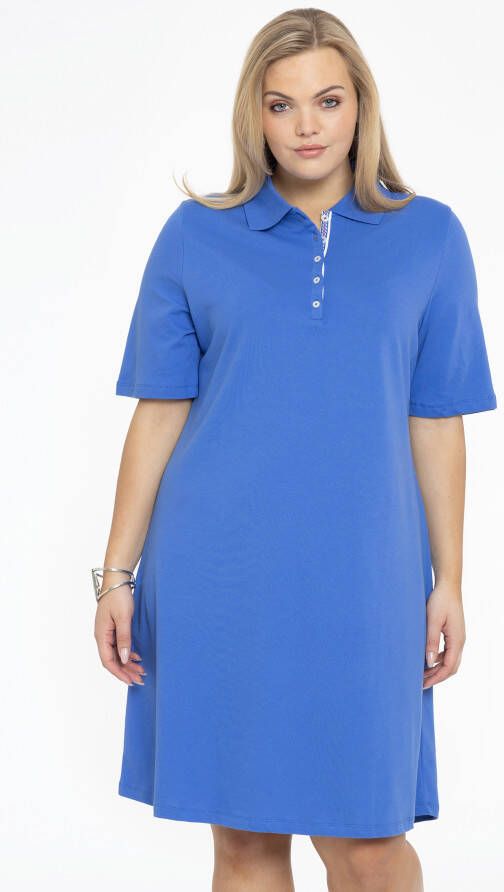 Yoek Polo jurk 54/56 indigo
