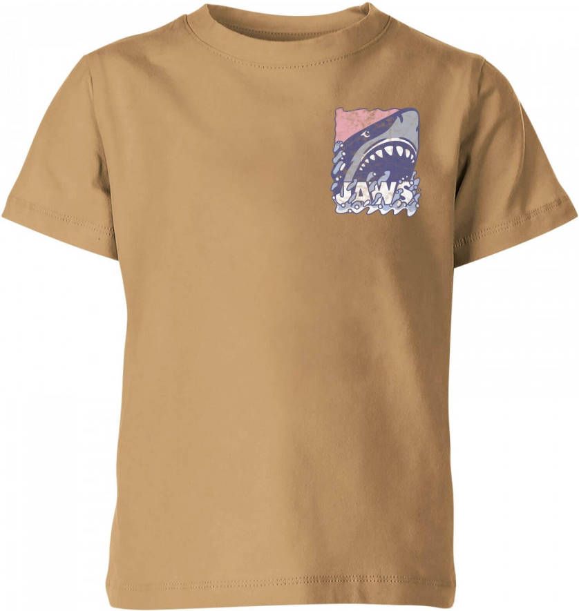 Jaws Retro Kids' T Shirt Tan 146/152(11 12 jaar )