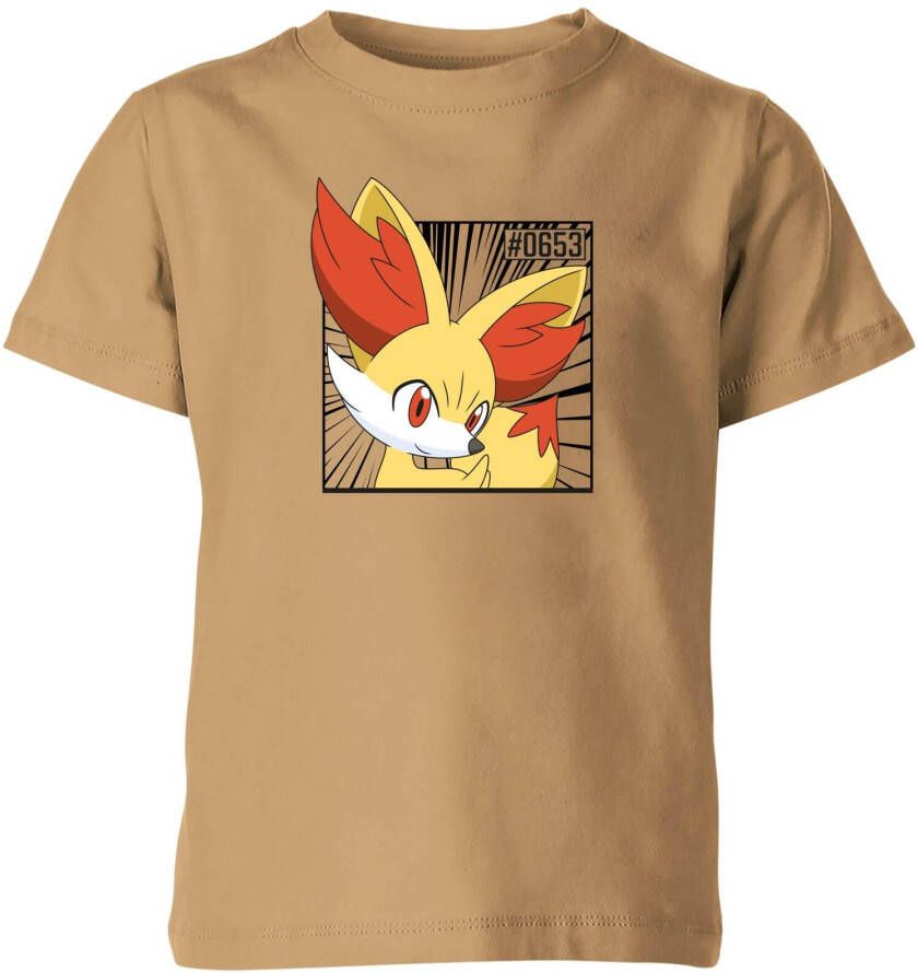 Original Hero Pokemon Fennekin Kids' T Shirt Tan 146/152(11 12 jaar )