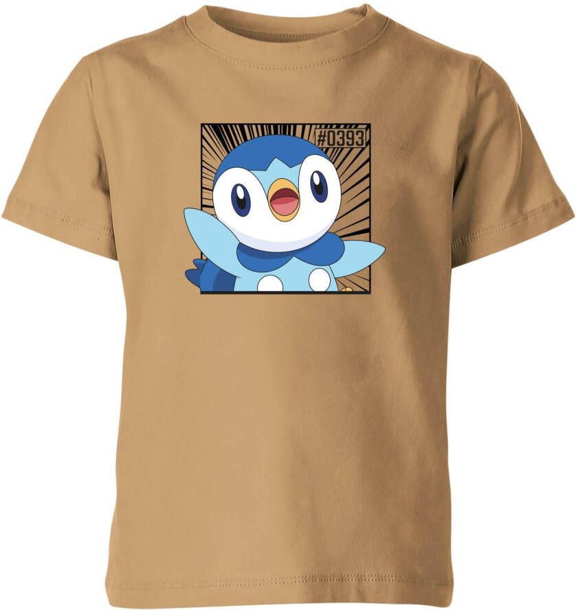 Original Hero Pokemon Piplup Kids' T Shirt Tan 146/152(11 12 jaar )
