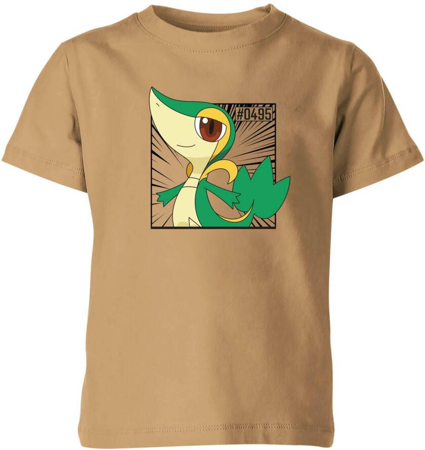 Original Hero Pokemon Snivy Kids' T Shirt Tan 146/152(11 12 jaar )