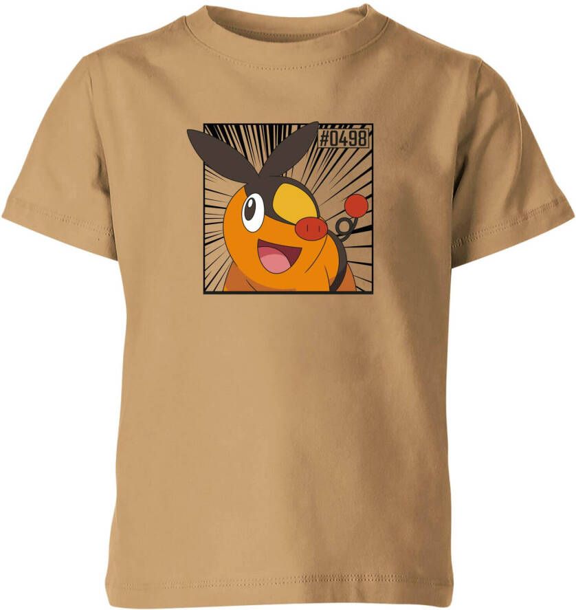 Original Hero Pokemon Tepig Kids' T Shirt Tan 146/152(11 12 jaar )