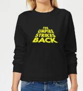 The Tennis Collection The Umpire Strikes Back Women's Sweatshirt Black XS Zwart