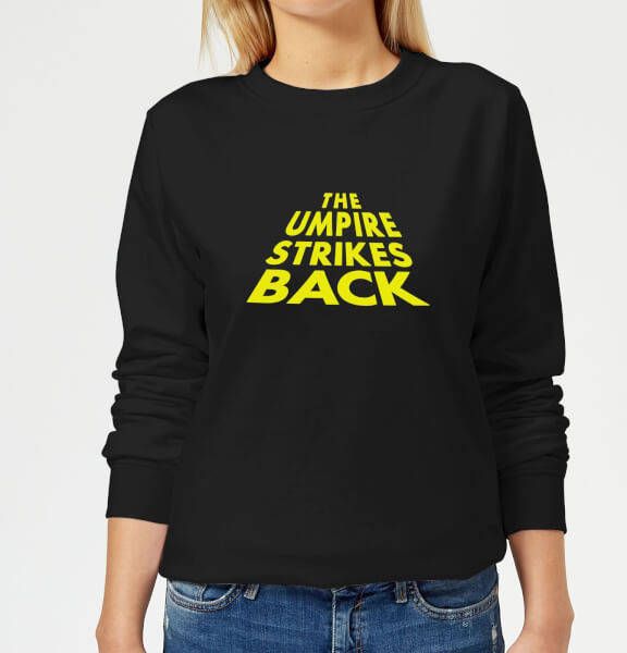 The Tennis Collection The Umpire Strikes Back Women's Sweatshirt Black 3XL Zwart