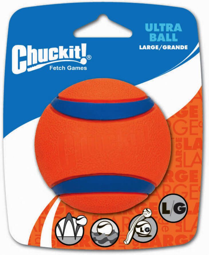 Chuckit Ultra Ball S 2 Pack Hondenspeelgoed Ø5 cm Oranje Blauw Small